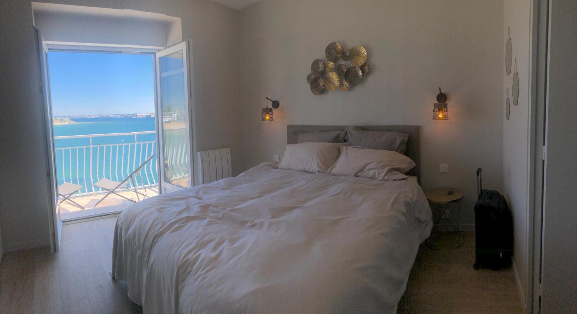 Ref 236 - Larmor-Plage Type 2 Avec 3 Balcons Pleine Vue Mer Et Au Pied Du Centre Exterior foto